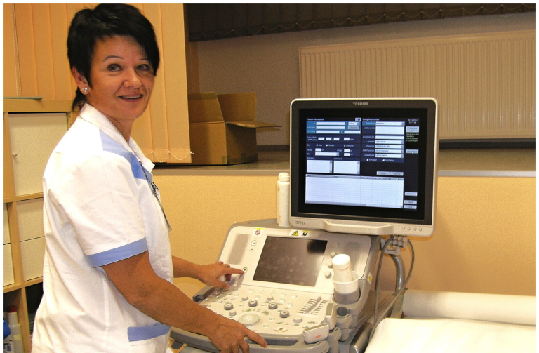 Ultrazvuk v  českolipské mamocentru NsP